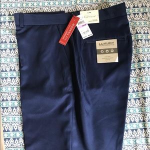Perry Ellis Navy Luxury Performance Dress Pants
